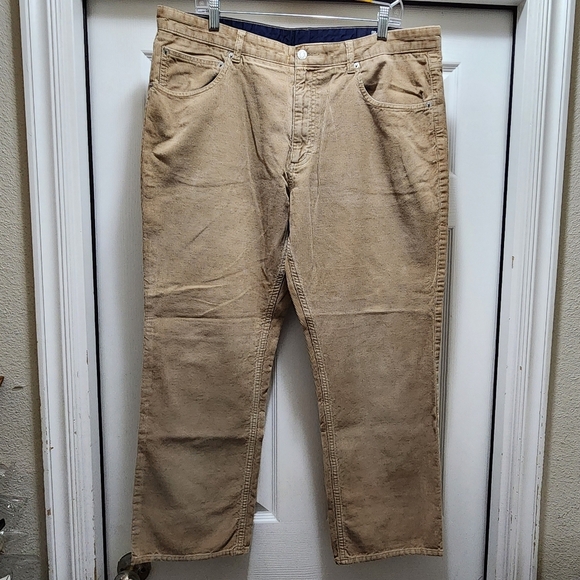 Cremieux Corduroy Pants Men's 38x29 Tan Brown Cotton 38 X 29 - Picture 2 of 11